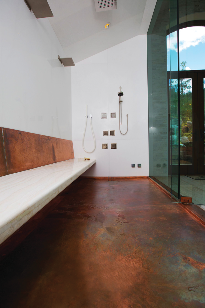 Copper Shower Pan