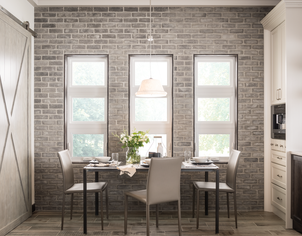 Brick veneer reflects repurposing design trend