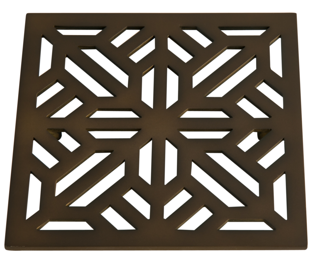 Square decorative shower drains