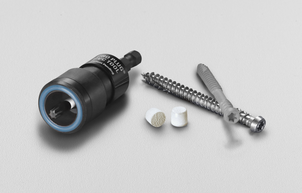 Fastener in stainless steel, epoxy coated steel for PVC trim