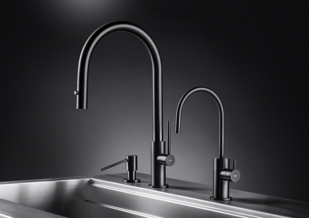 Black Steel Finish Kitchen Faucet