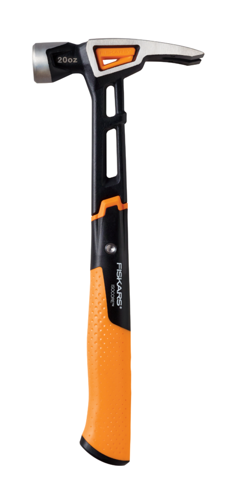 Hammers designed to absorb strike shock, vibrations