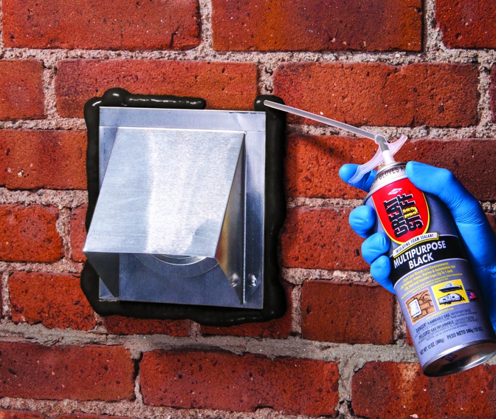Foam sealant blends into surroundings