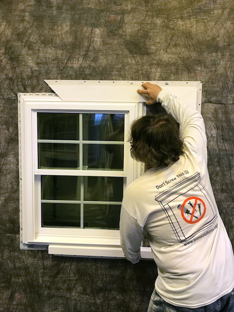 Trim with fastener-free finish