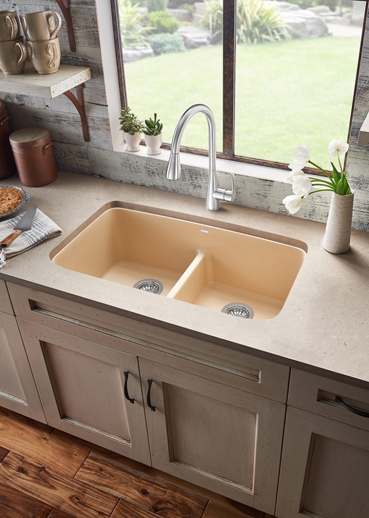 Double Bowl Low-Divide Sink