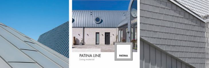 Natural-weathering metal forms patina