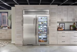Silver Refrigerator Columns