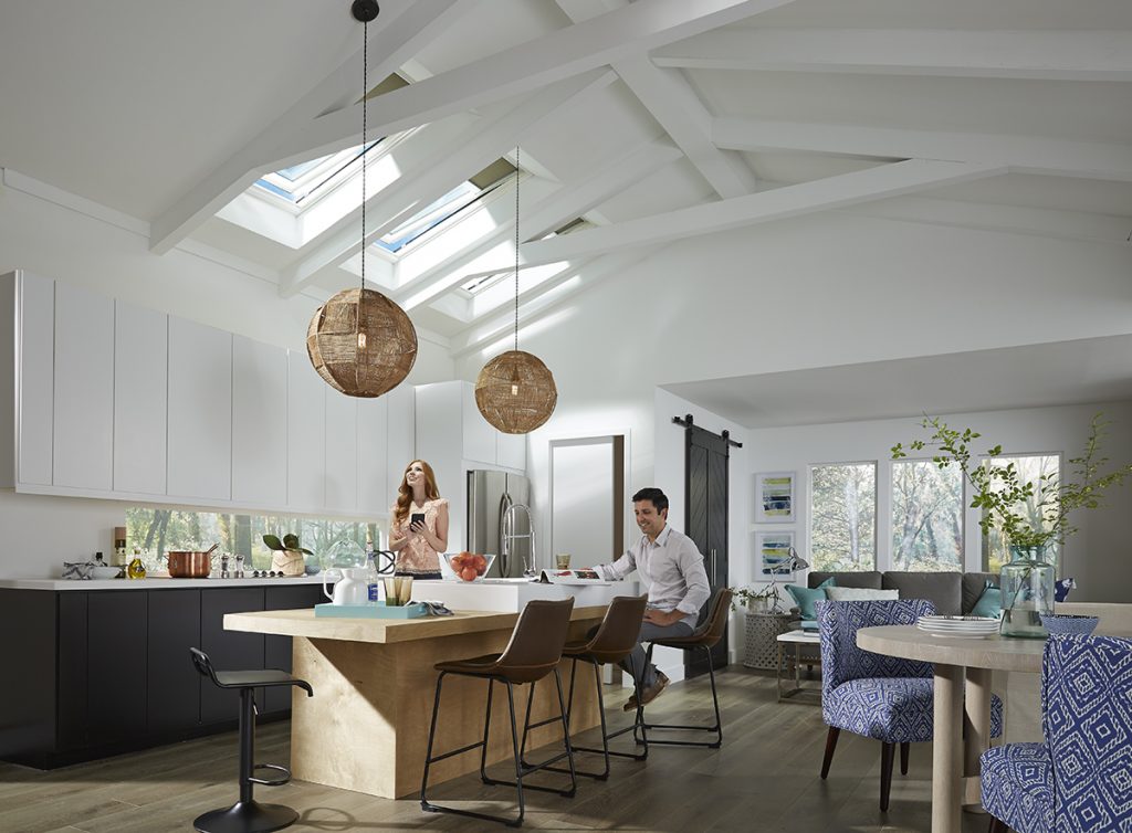 Pairing of smart home automation with skylights
