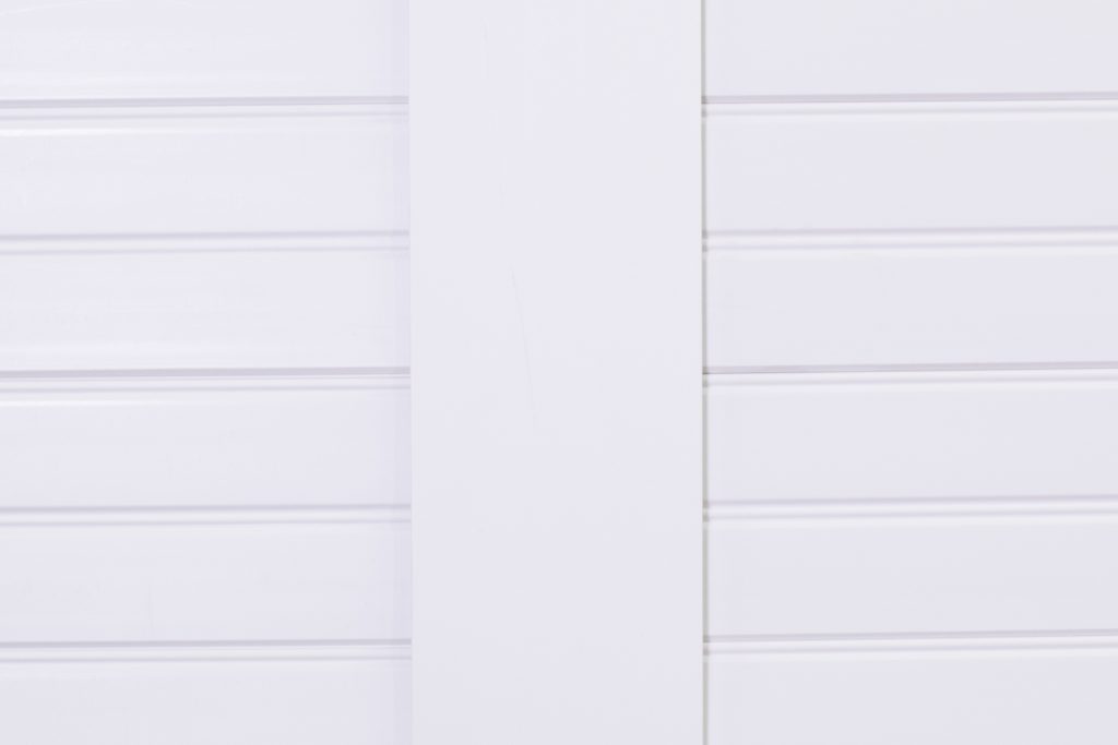 Use trim vertically, horizontally for finished look