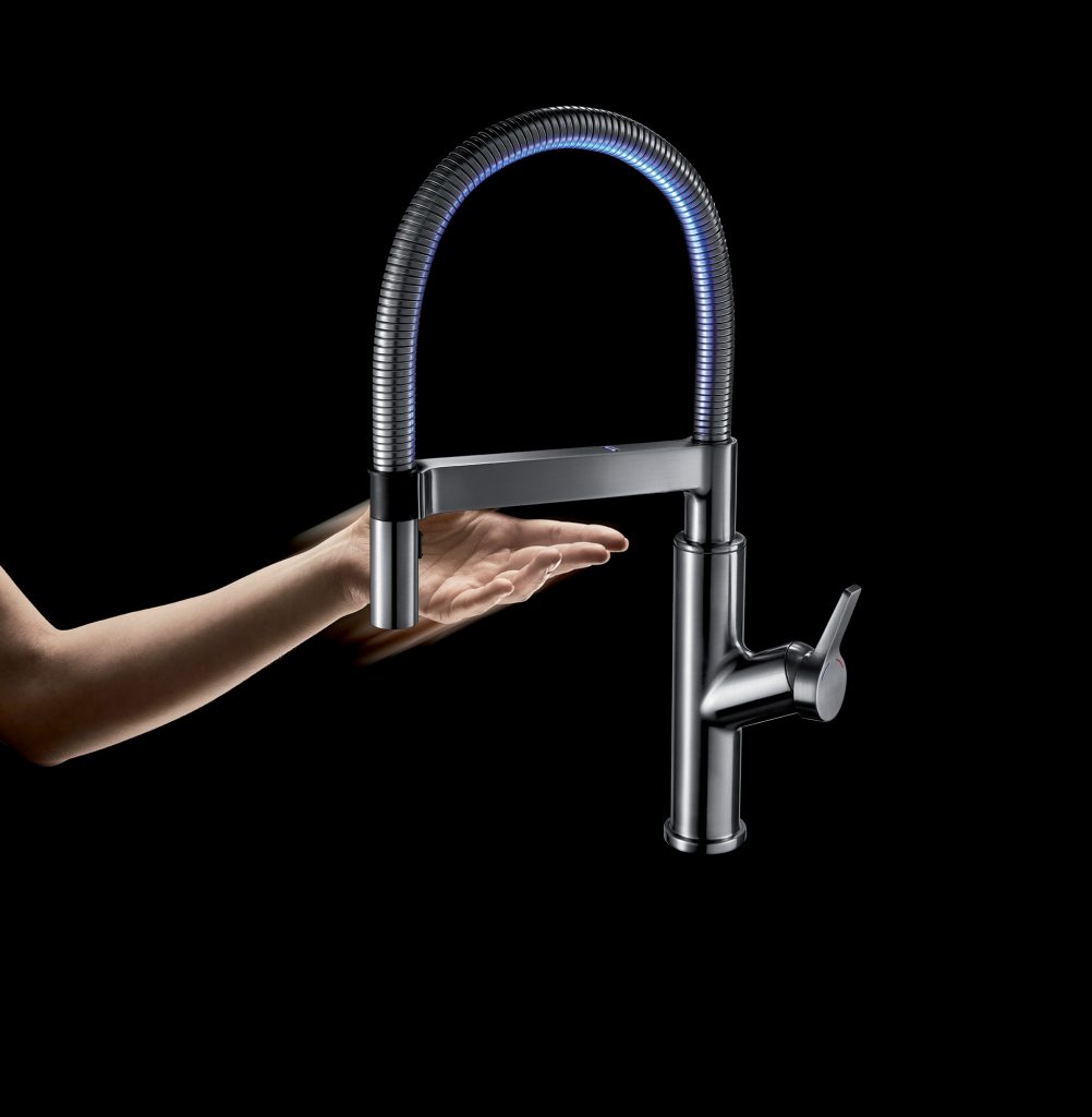 Professional faucets incorporate sensor technology