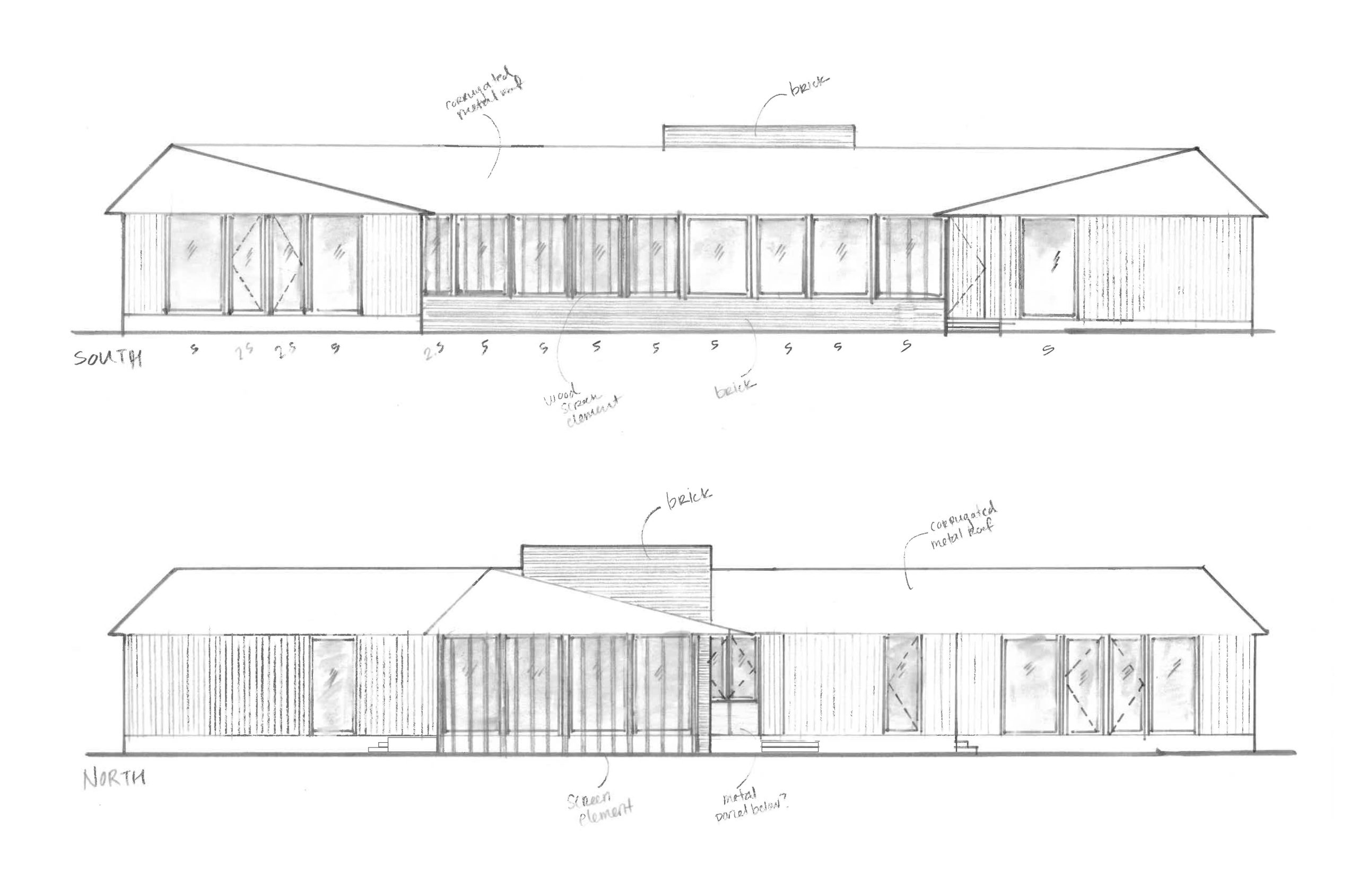 Prairie Road North-South Elevation