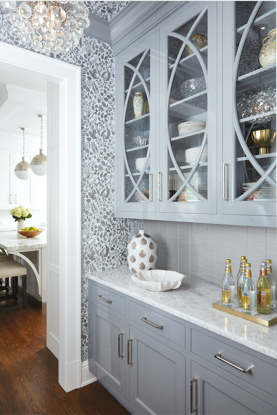 Butler's pantry with floral wallpaper in a renovated Dallas home, Texas  [1440x1800] : r/RoomPorn