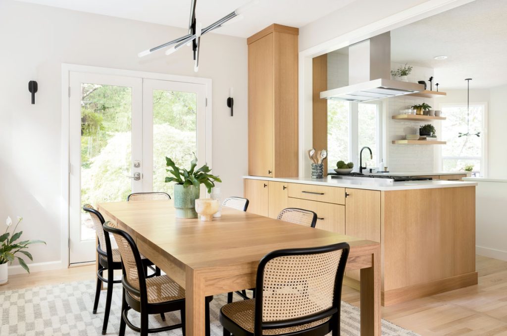 Hidden Coffee Maker and Microwave in Pantry Cabinets with Fold In Doors -  Transitional - Kitchen