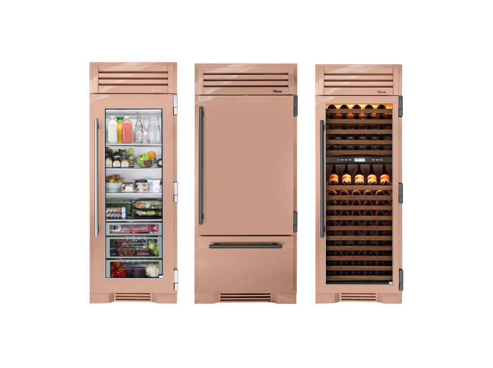 Champagne-colored refrigeration