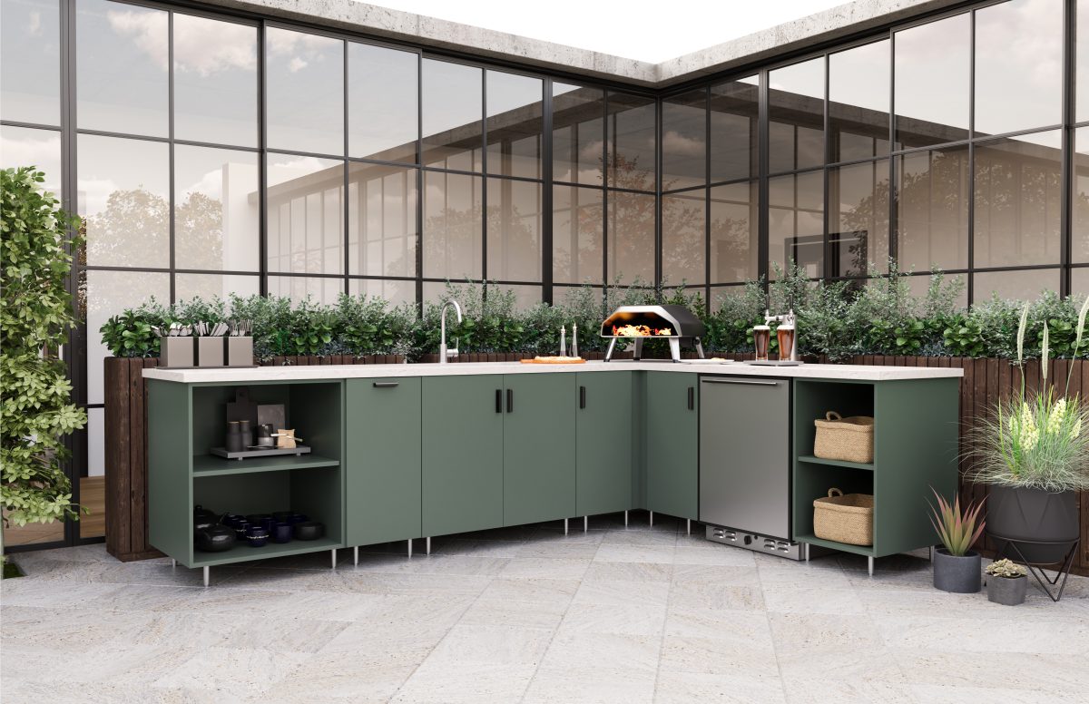 Green Outdoor Cabinetry