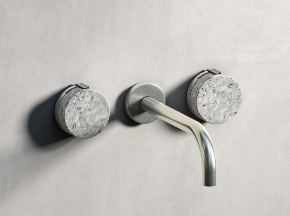 Terrazo faucet handle covers