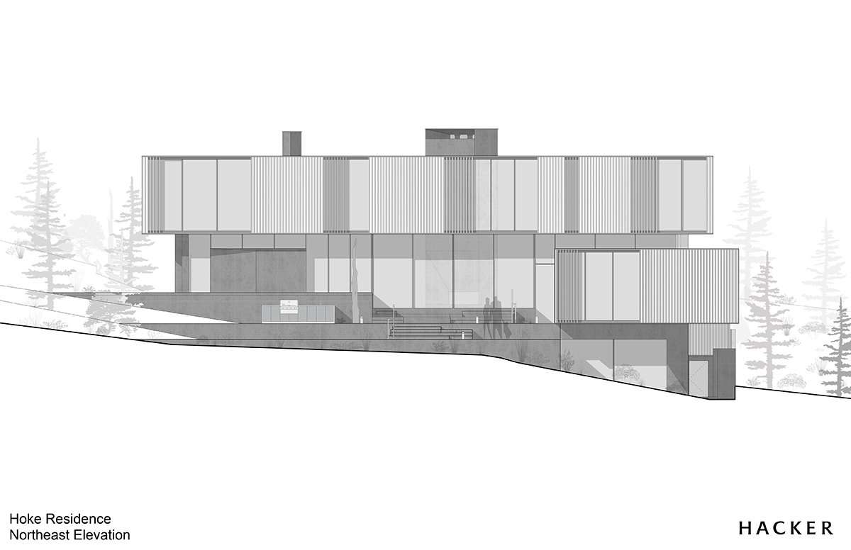 Northeast elevation