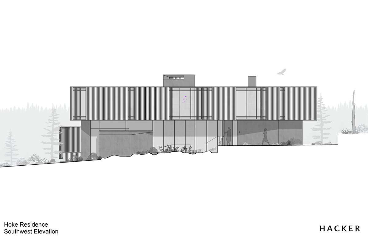Southwest elevation