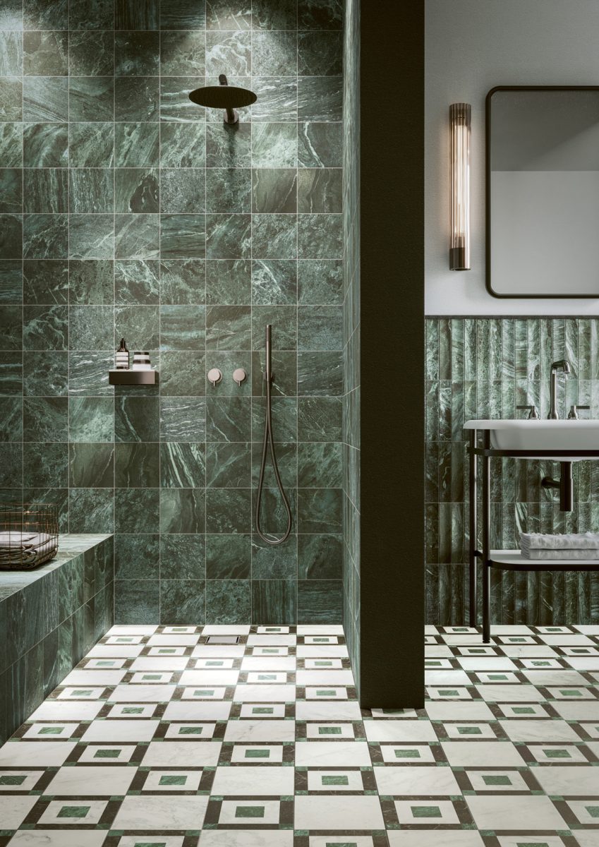 Geometric Pattern Porcelain Tiles