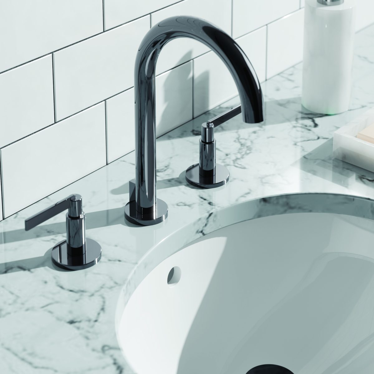 Contemporary Widespread Faucet