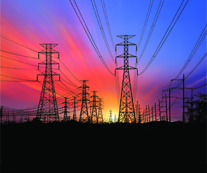Silhouette,High,Voltage,Electric,Tower,On,Sunset,Time,And,Sky